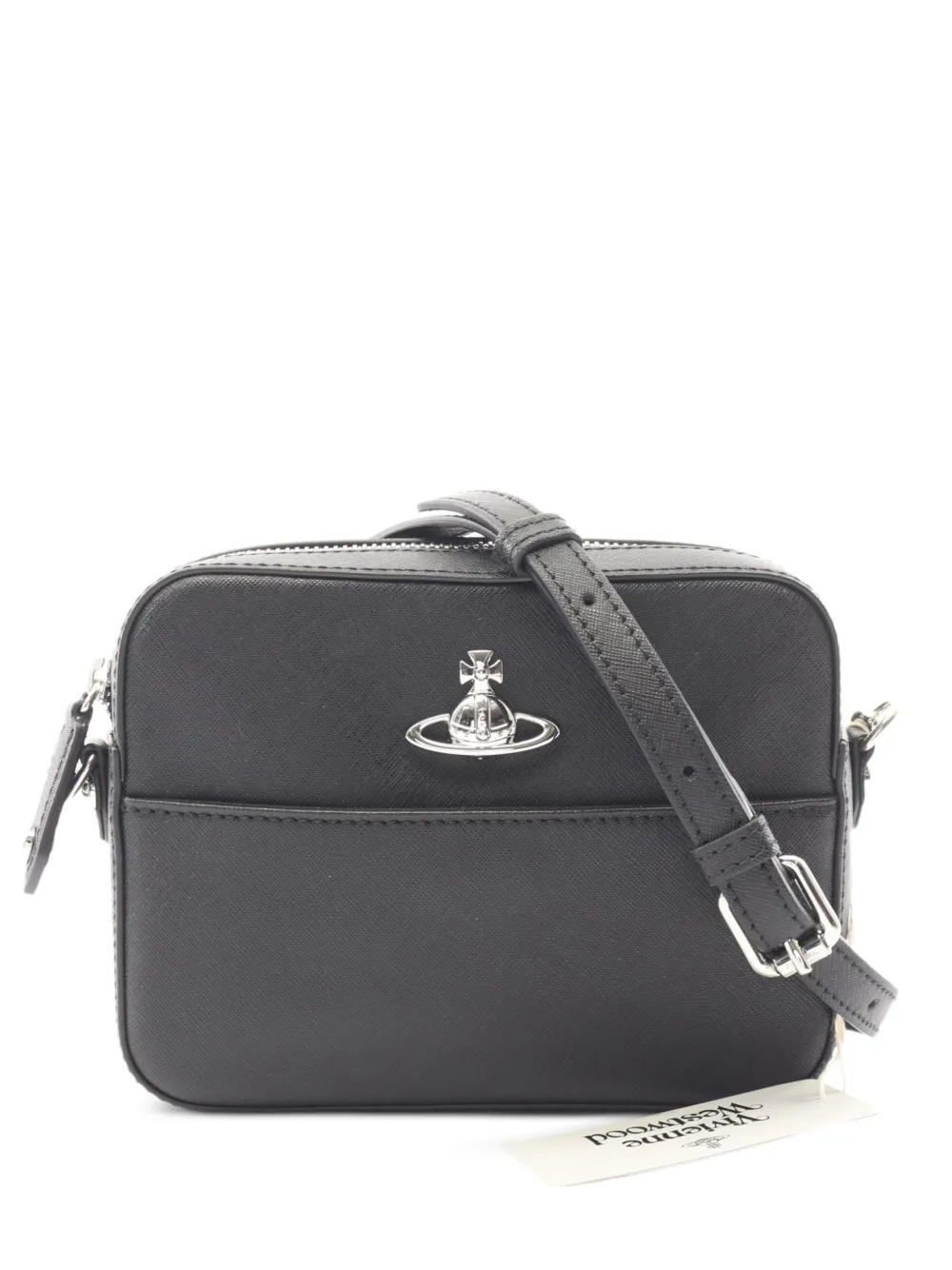 Vivienne Westwood Pre-Owned 2020s Orb plaque shoulder bag - Nero