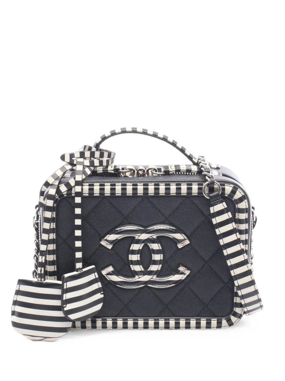 CHANEL Pre-Owned 2019 CC Filigree vanity bag - Schwarz