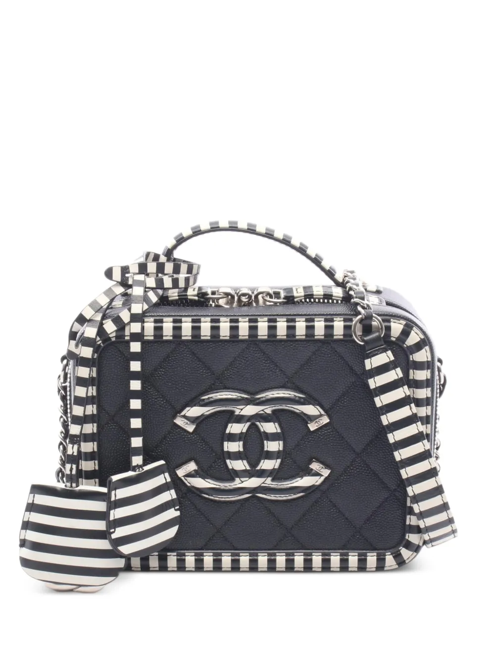 CHANEL Pre-Owned 2019 CC Filigree vanity bag - Nero