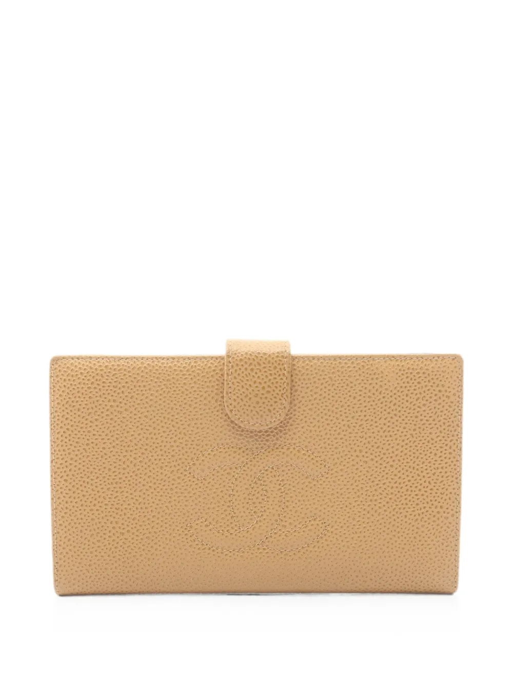 CHANEL Pre-Owned 2002-2003 mark bi-fold wallet - Nude