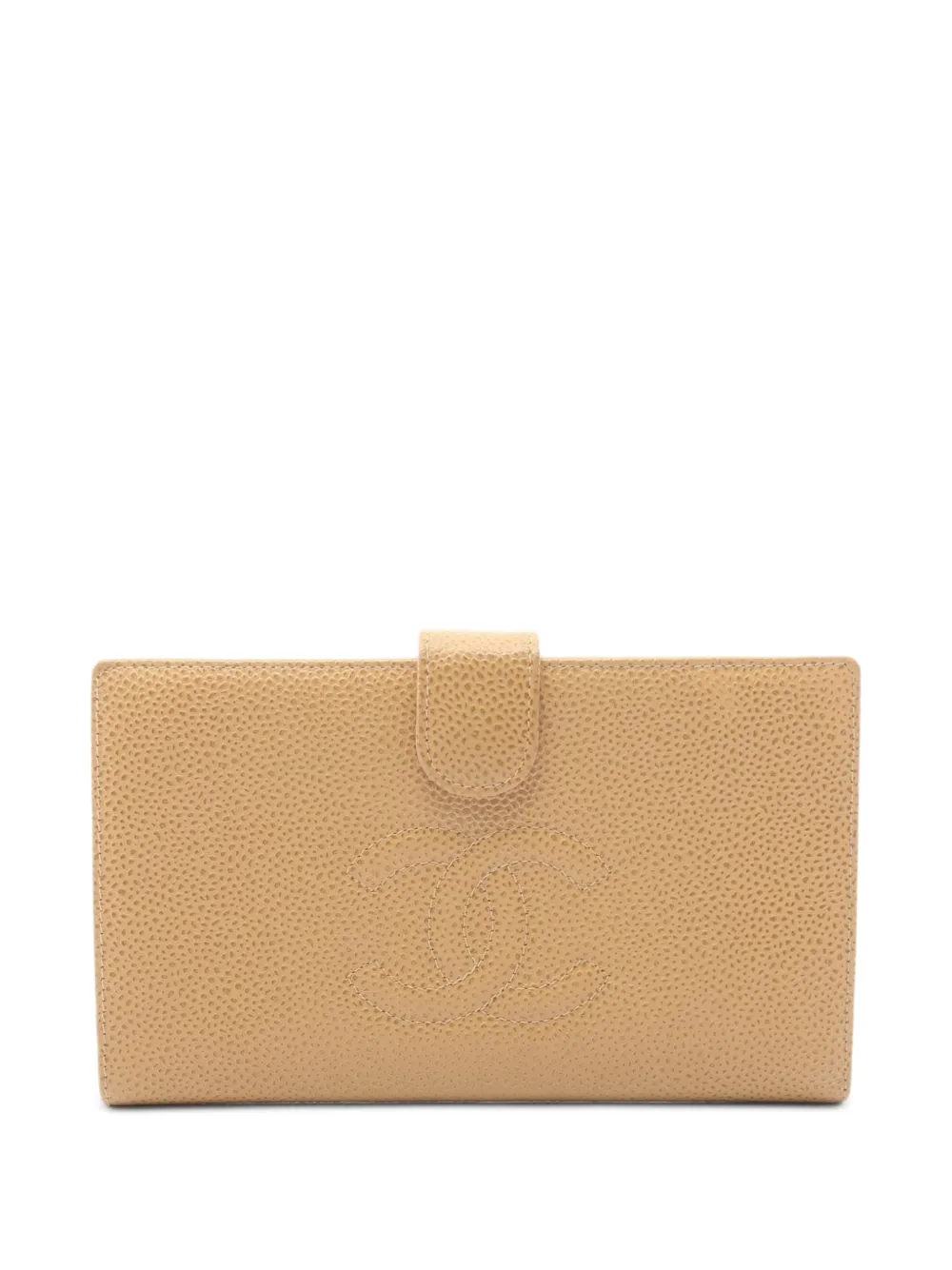 CHANEL Pre-Owned 2002-2003 mark bi-fold wallet - Toni neutri