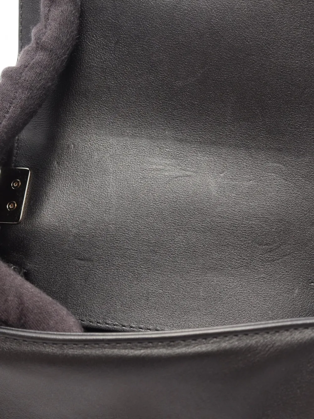 CHANEL Pre-Owned Boy schoudertas met chevron streep Zwart