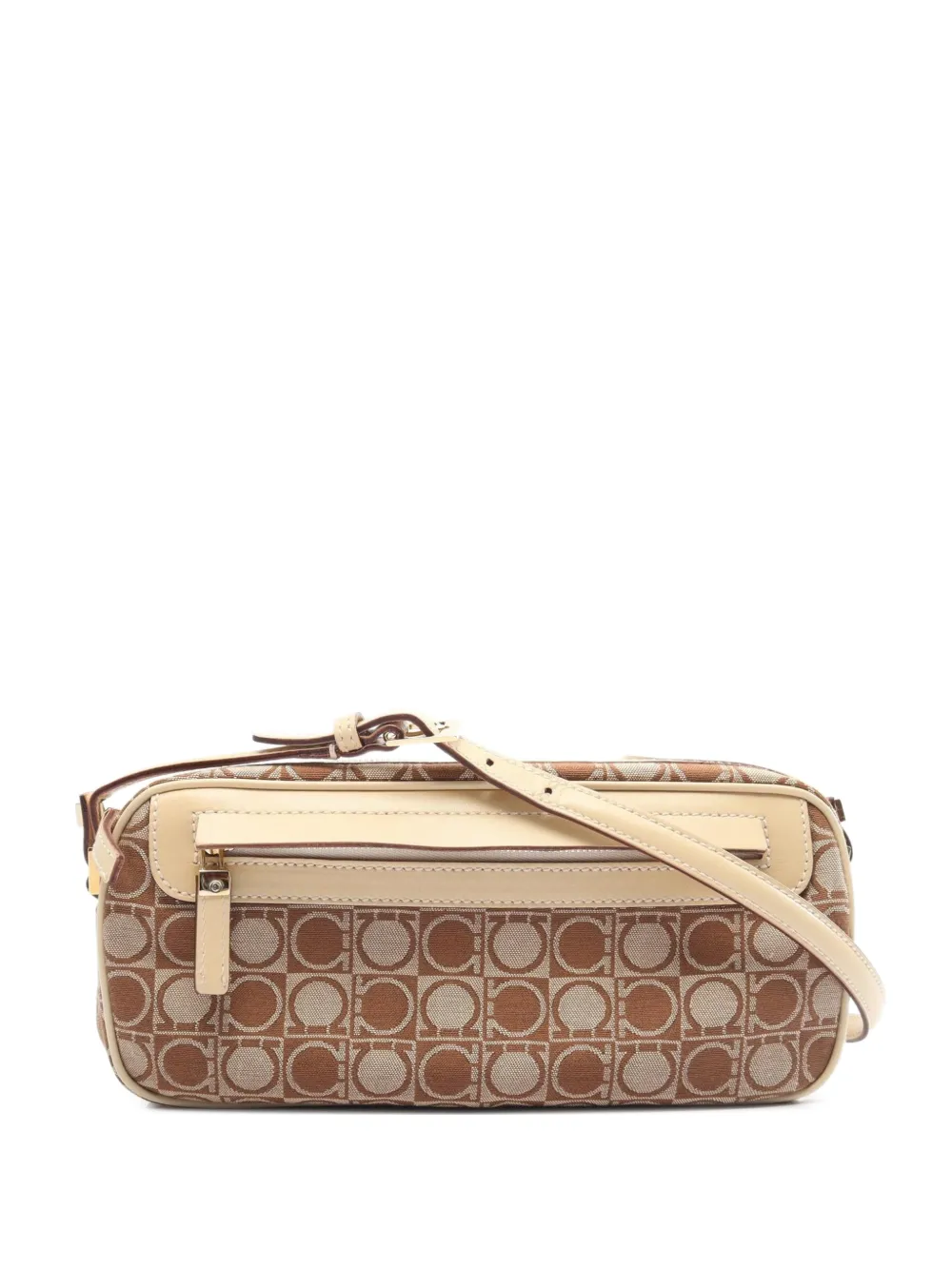 Ferragamo Pre-Owned 2010s Gancini shoulder bag - Marrone
