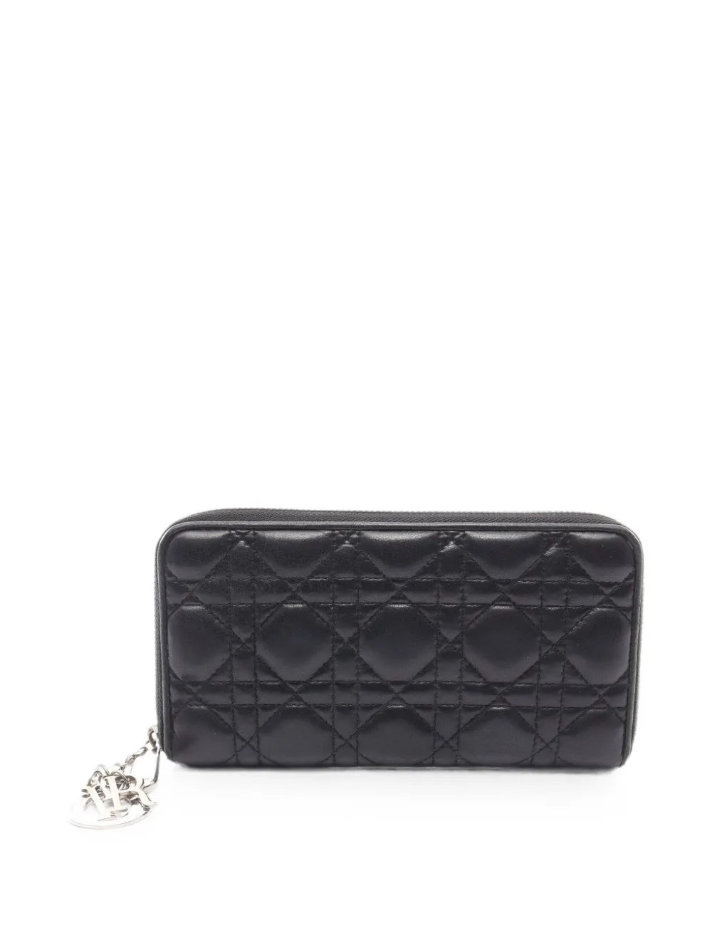 Christian Dior Pre-Owned 2000s Lady Dior Voyageur Cannage wallet - Nero