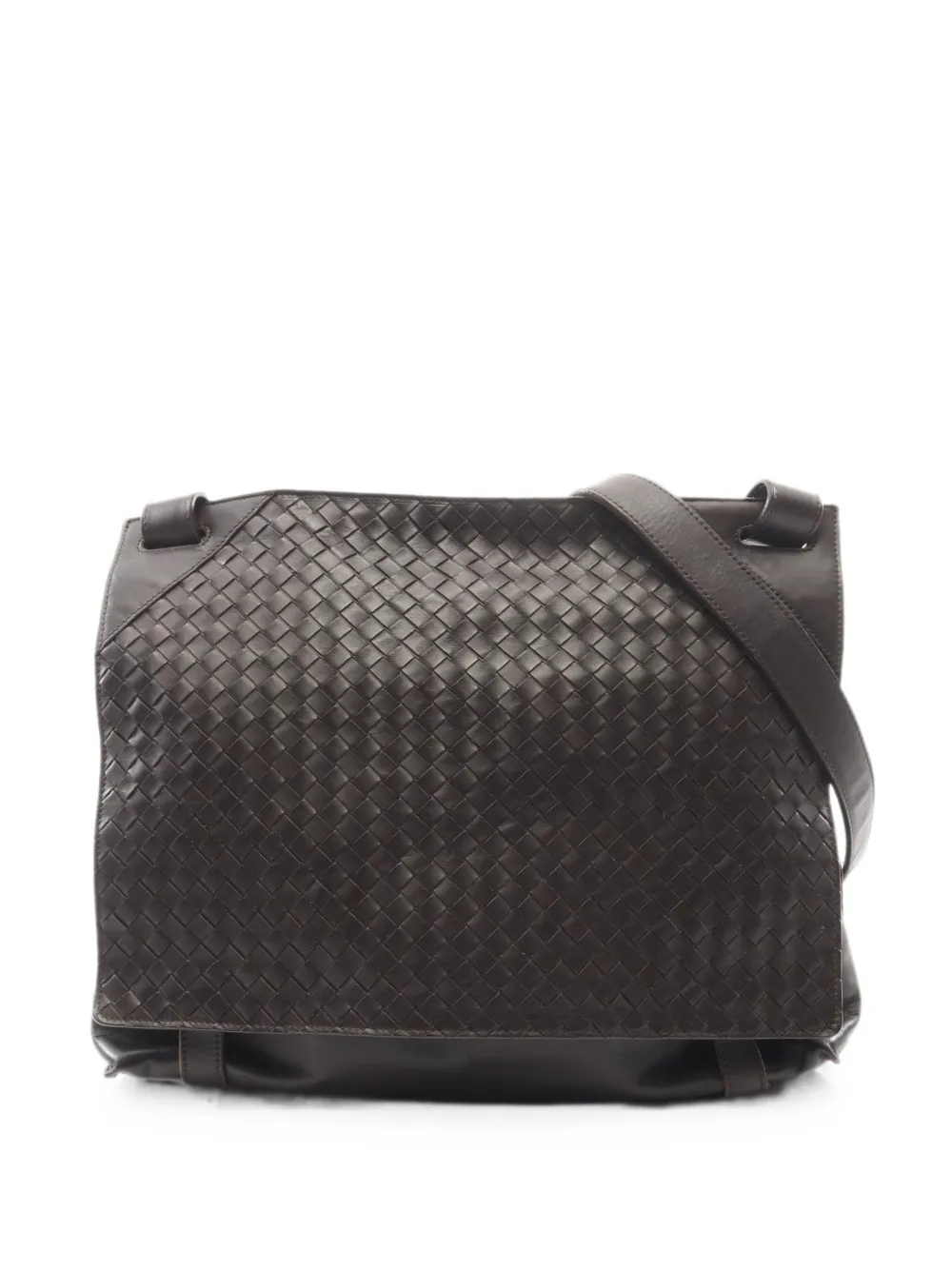 Bottega Veneta Pre-Owned 2000s Intrecciato messenger bag - Marrone