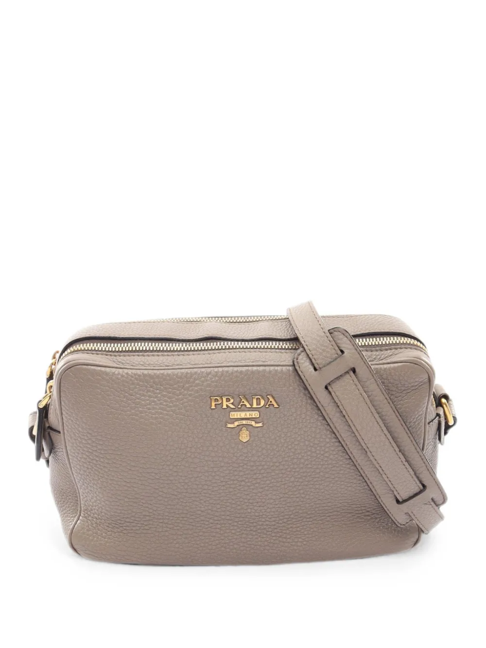 Prada Pre-Owned 2000s logo-plaque shoulder bag - Grau