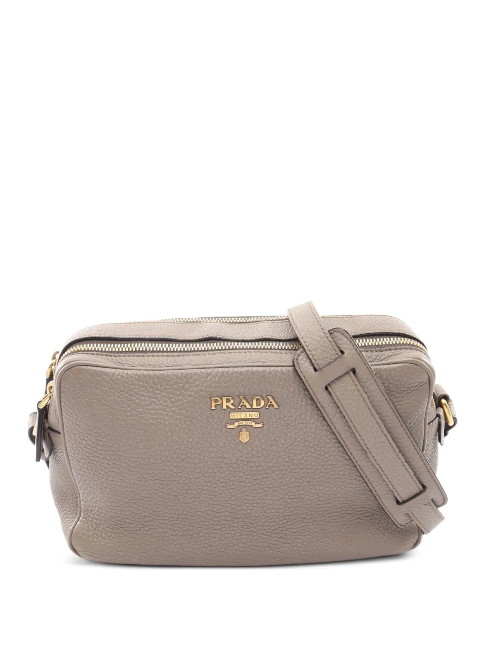 Prada Pre-Owned 2000s logo-plaque shoulder bag - Grigio