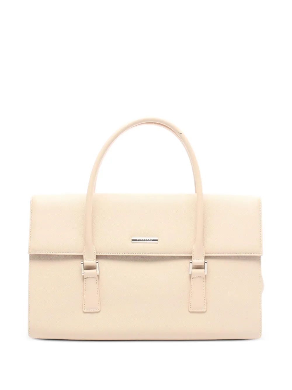 Burberry Pre-Owned 2000s textured leather tote bag - Rosa