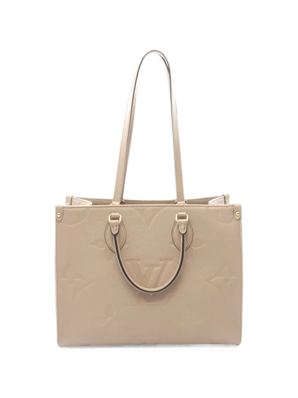 Louis Vuitton Pre-Owned 2021s MM OnTheGo monogram empreinte tote bag - Toni neutri