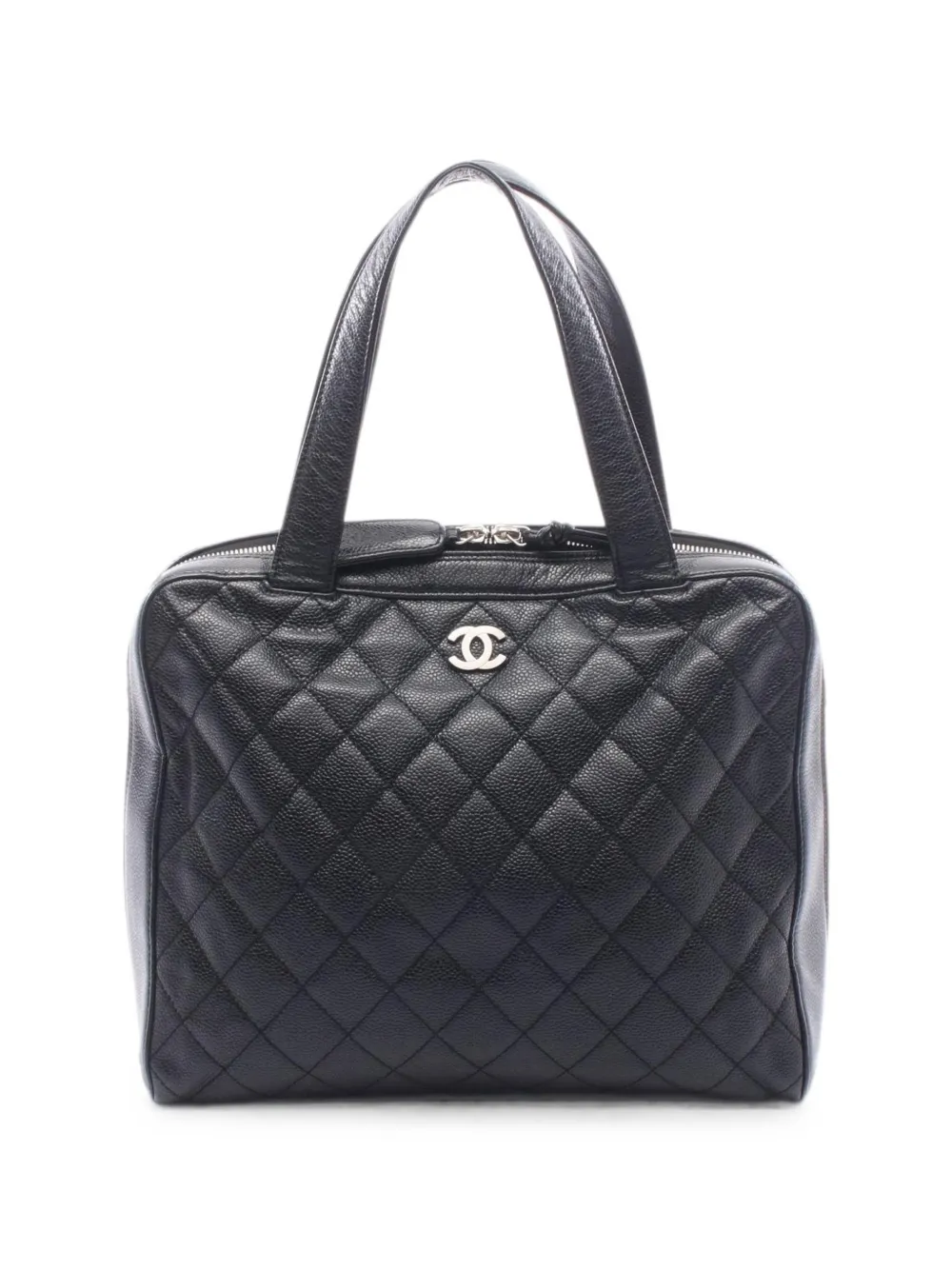 CHANEL Pre-Owned 2000-2002 Matelassé Caviar tote bag - Nero
