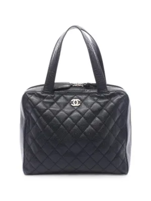 CHANEL Pre-Owned 2000-2002 Wild Stitch CC Plaque Handbag | Brown
