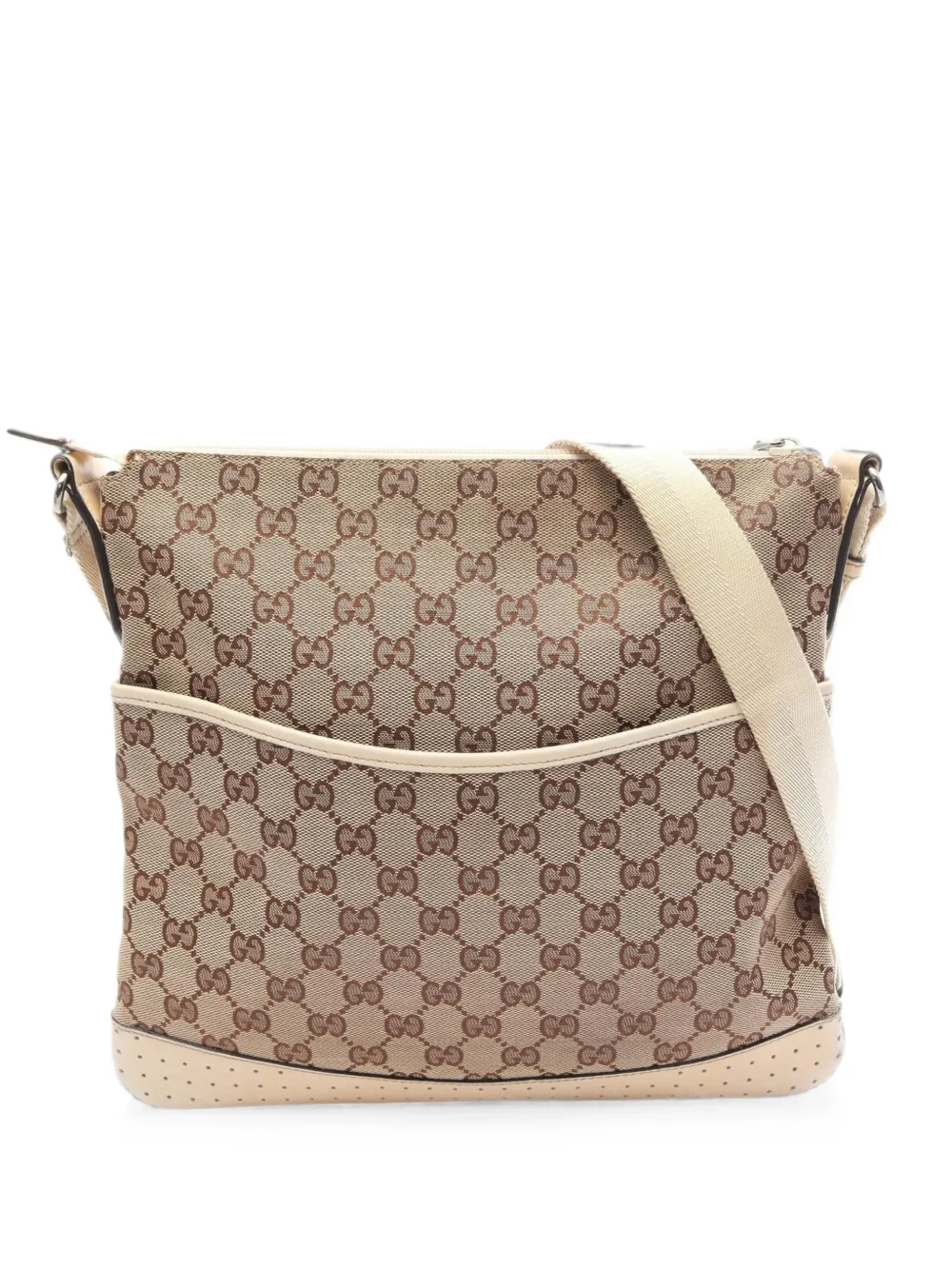 Gucci Pre-Owned 2000s GG canvas shoulder bag - Nude