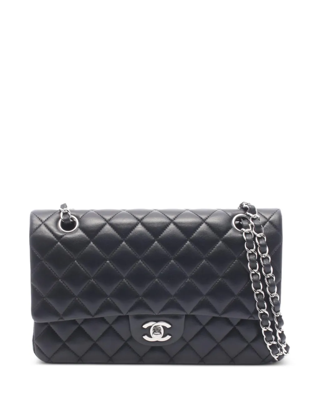 CHANEL Pre-Owned 2021 Matelassé double flap shoulder bag - Nero