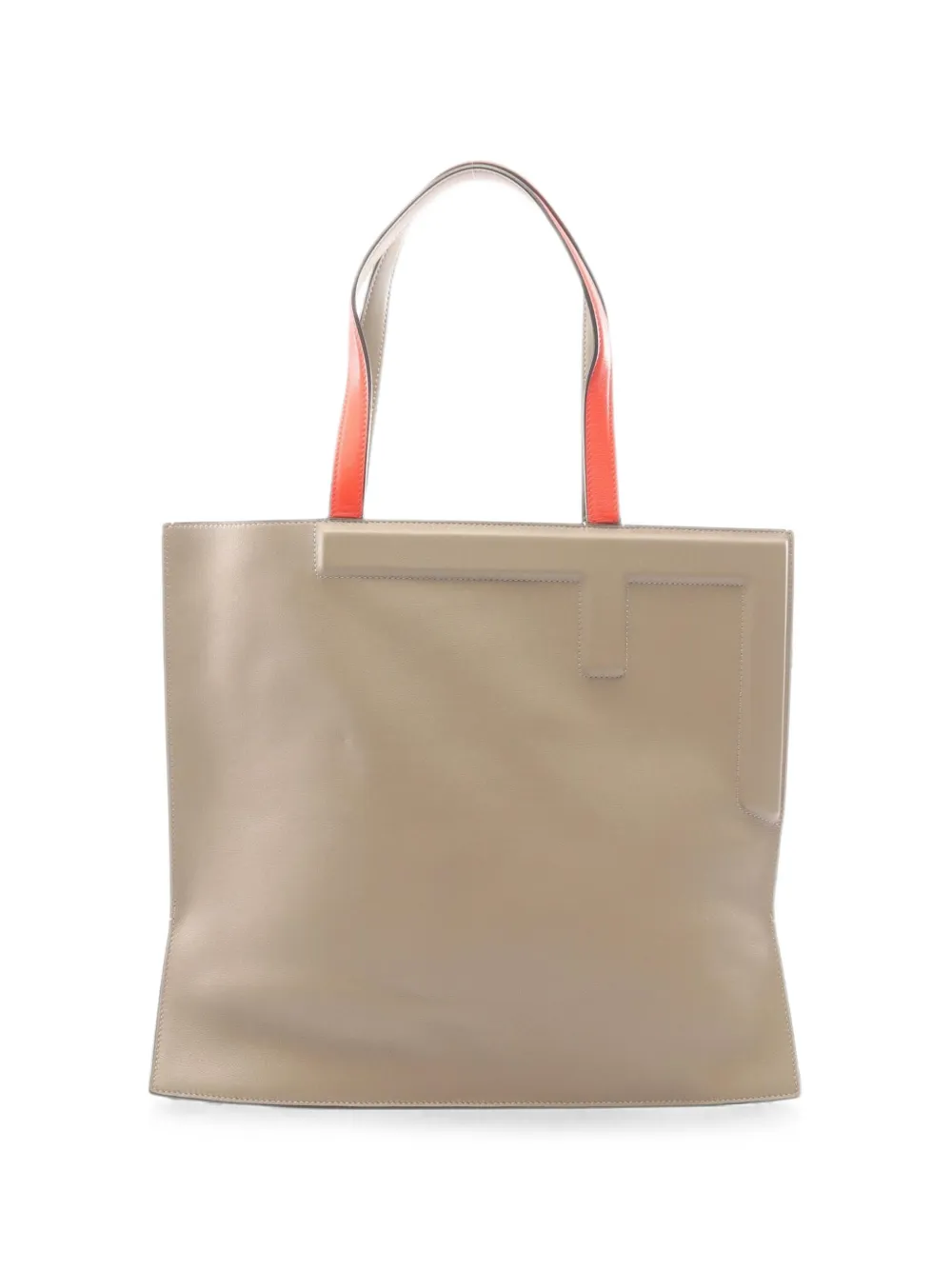 Fendi Pre-Owned 2010s flip logo-embossed tote bag - Nude