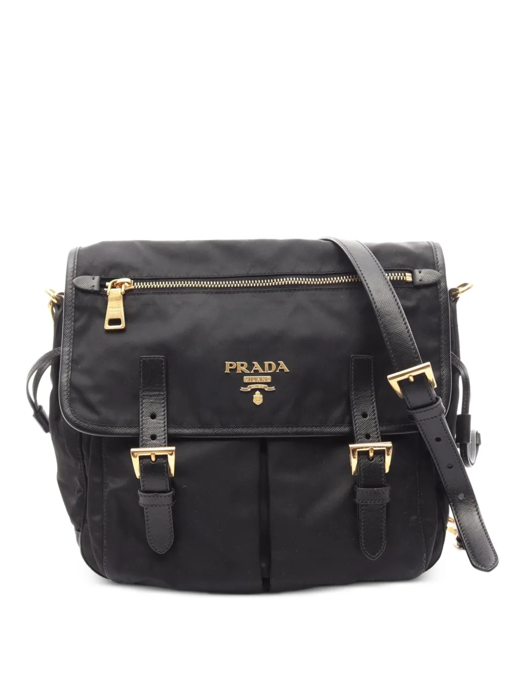 Prada Pre-Owned 2010s Tessuto shoulder bag - Nero