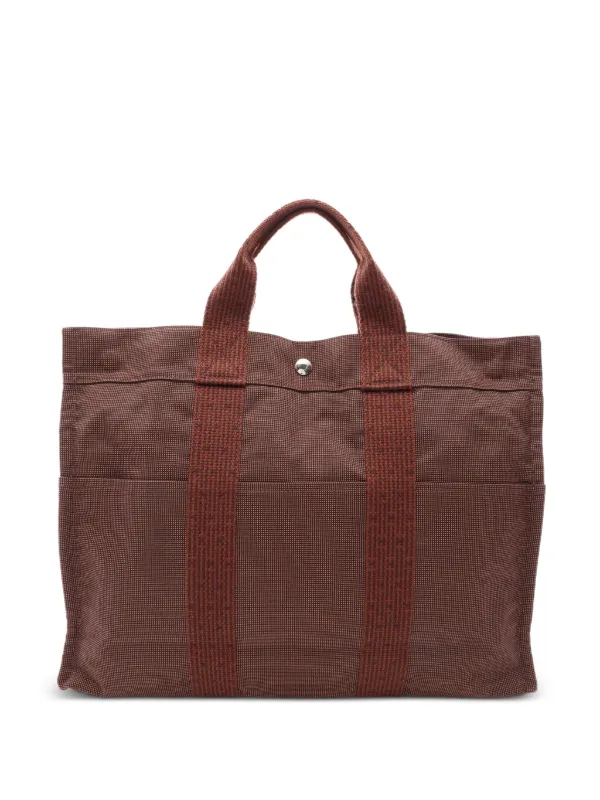 Hermès Pre-owned 2010s MM Yale Line Tote Bag in Brown