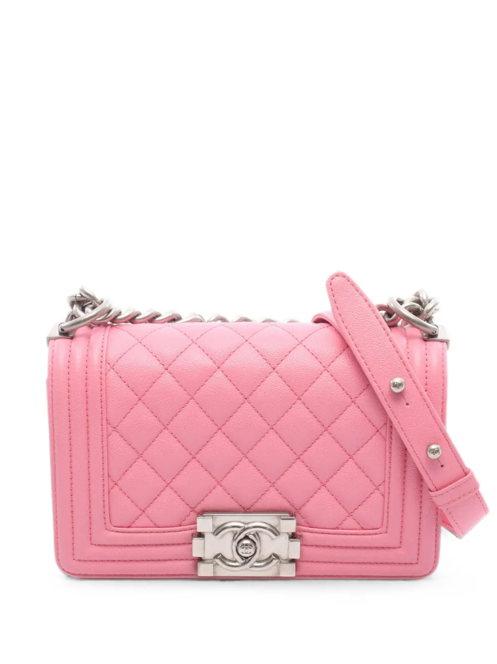 CHANEL Pre-Owned Boy quilted shoulder bag - Rosa