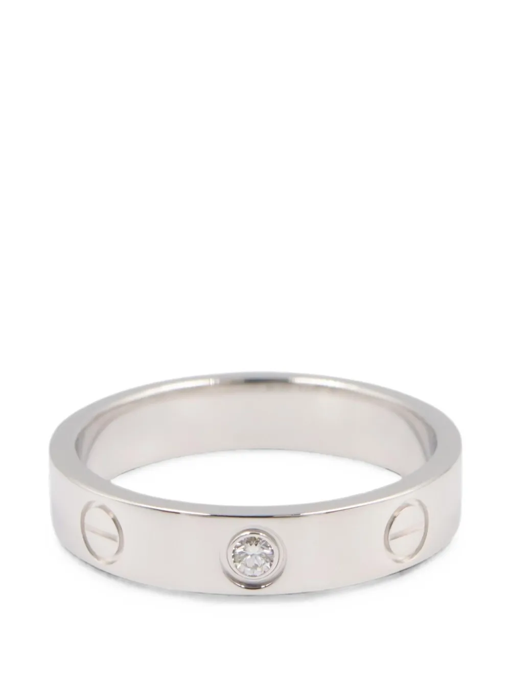 Cartier 2010s Mini Love diamond ring - Silber