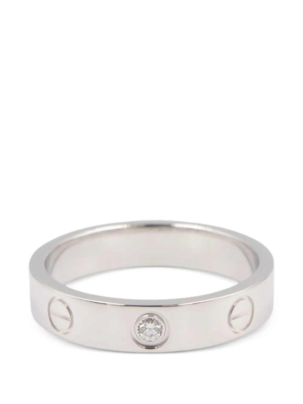 Cartier 2010s Mini Love diamond ring - Argento