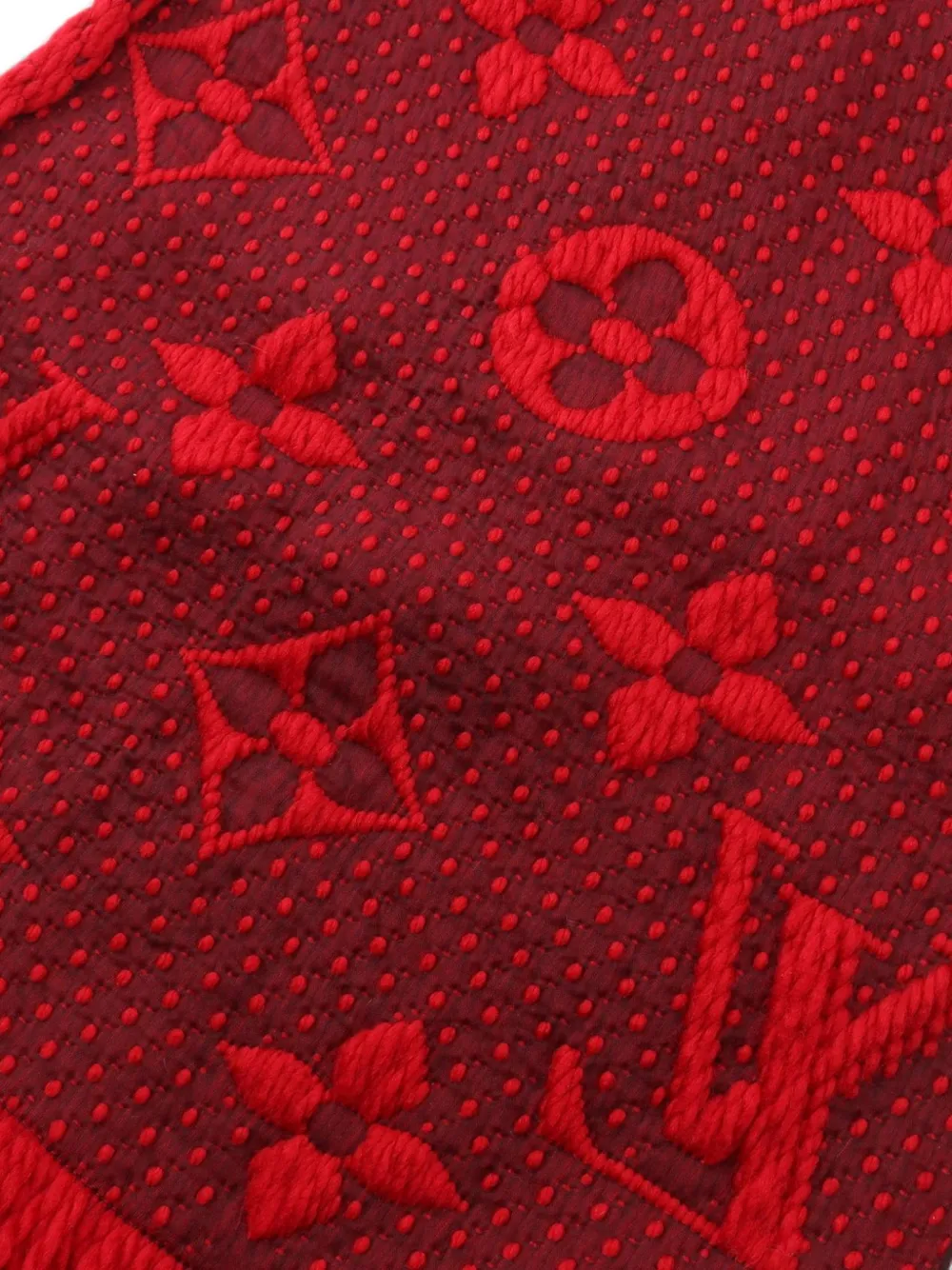 Louis Vuitton Pre-Owned 2018 Logomania sjaal Rood