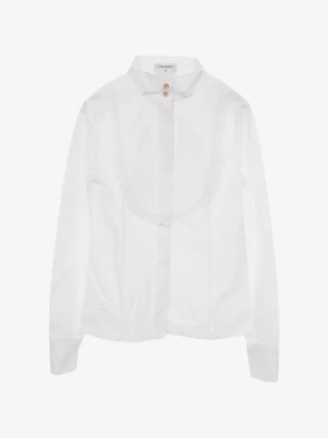 CHANEL Pre-Owned 1986-1988 frilled blouse
