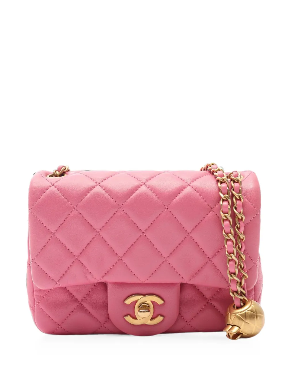 Pre-owned Chanel 2019 Matelassé Shoulder Bag In Pink