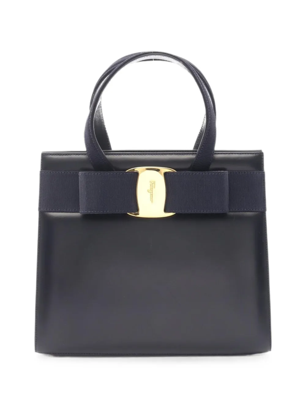 Ferragamo Pre-Owned 2000s Vara ribbon leather tote bag - Blu