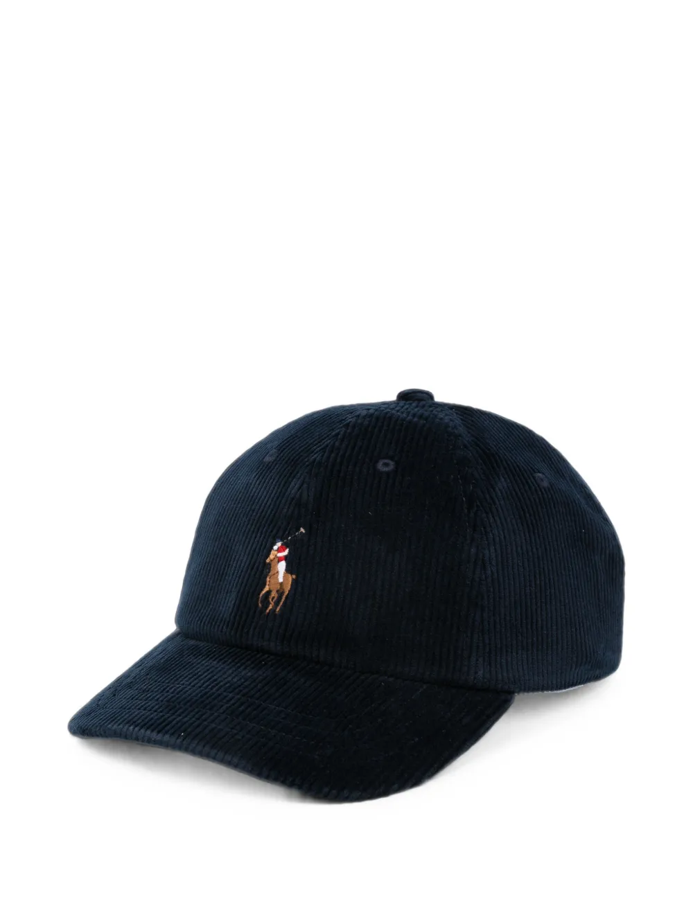 Polo Ralph Lauren logo-embroidered corduroy cap - Blu