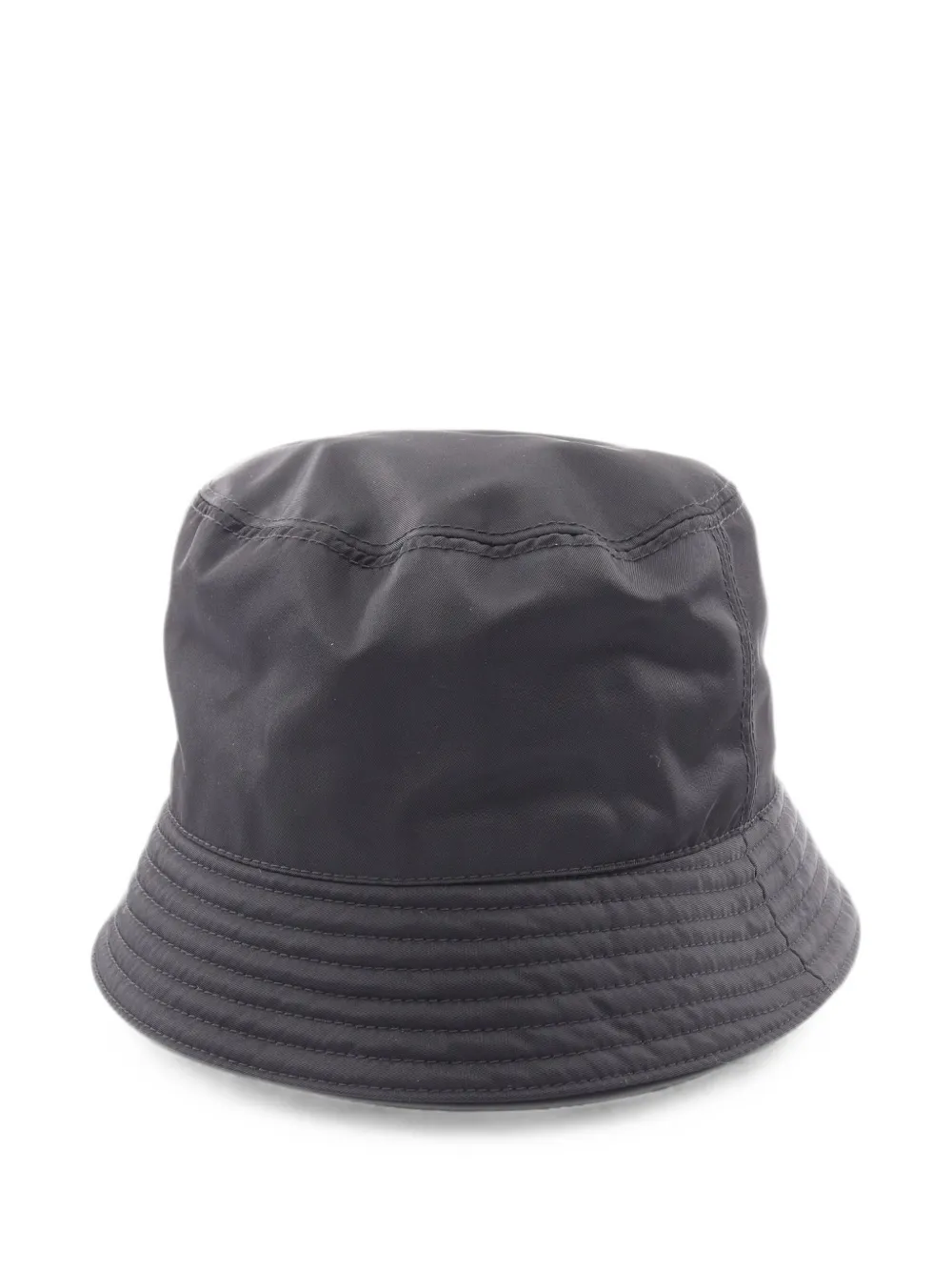 Pre-owned Prada 2010s Re-nylon Bucket Hat In Black
