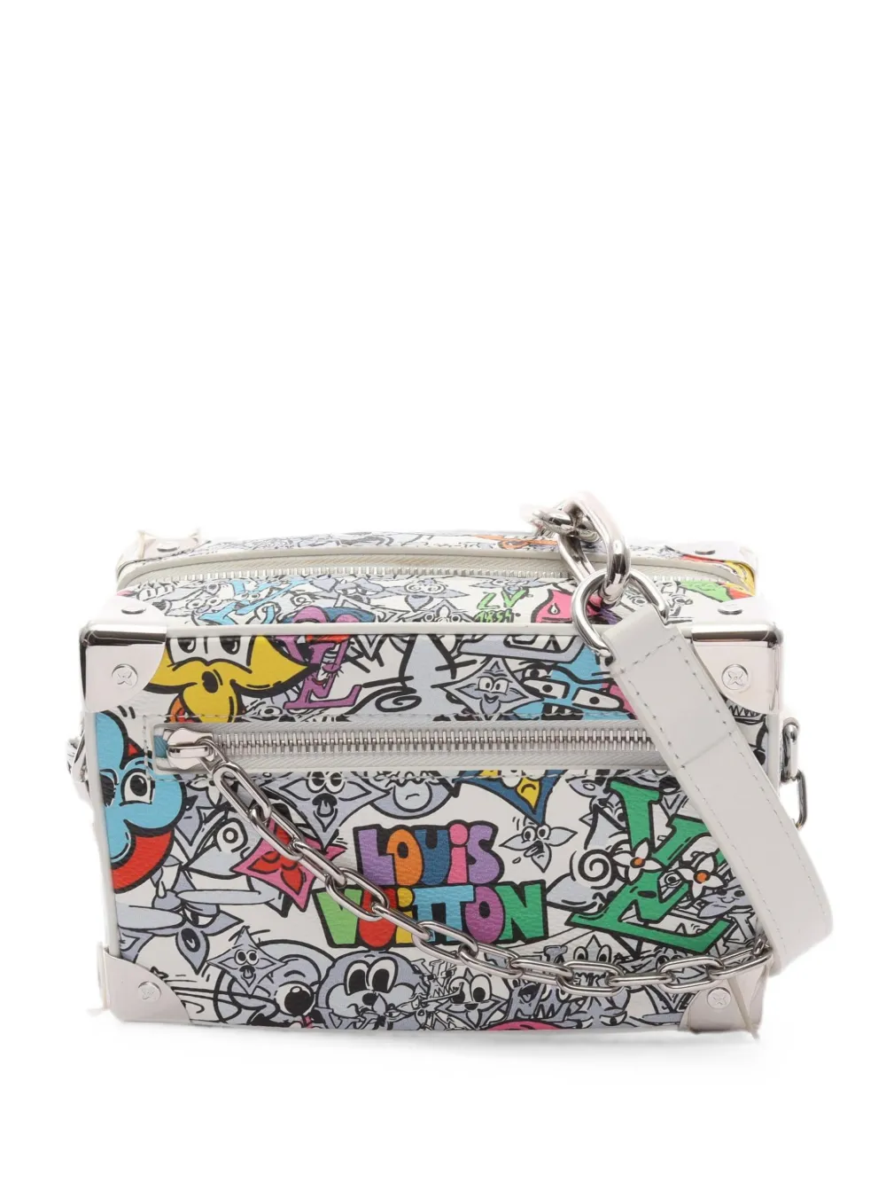 Louis Vuitton Pre-Owned mini Monogram Comics chain shoulder bag - Bianco