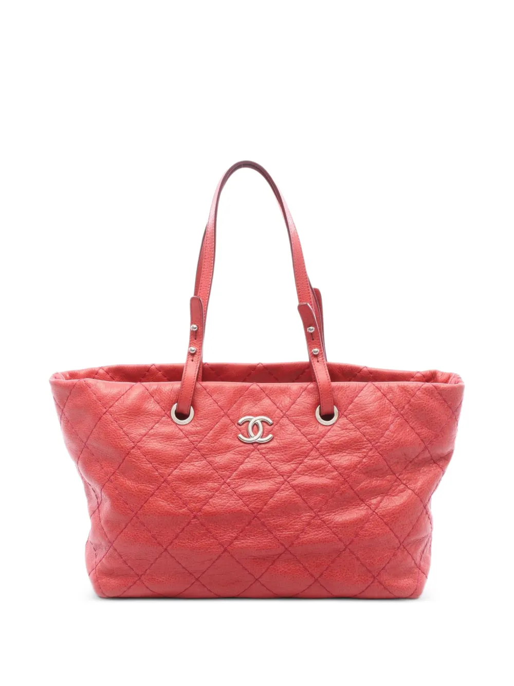 CHANEL Pre-Owned 2009-2010 On The Road quilted tote bag - Red