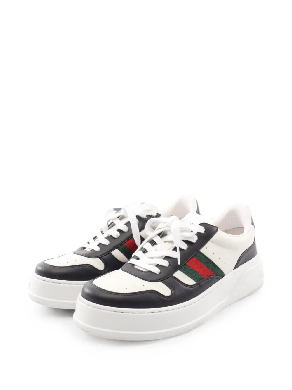 Gucci Pre-Owned 2010s chunky leather sneakers - Weiß