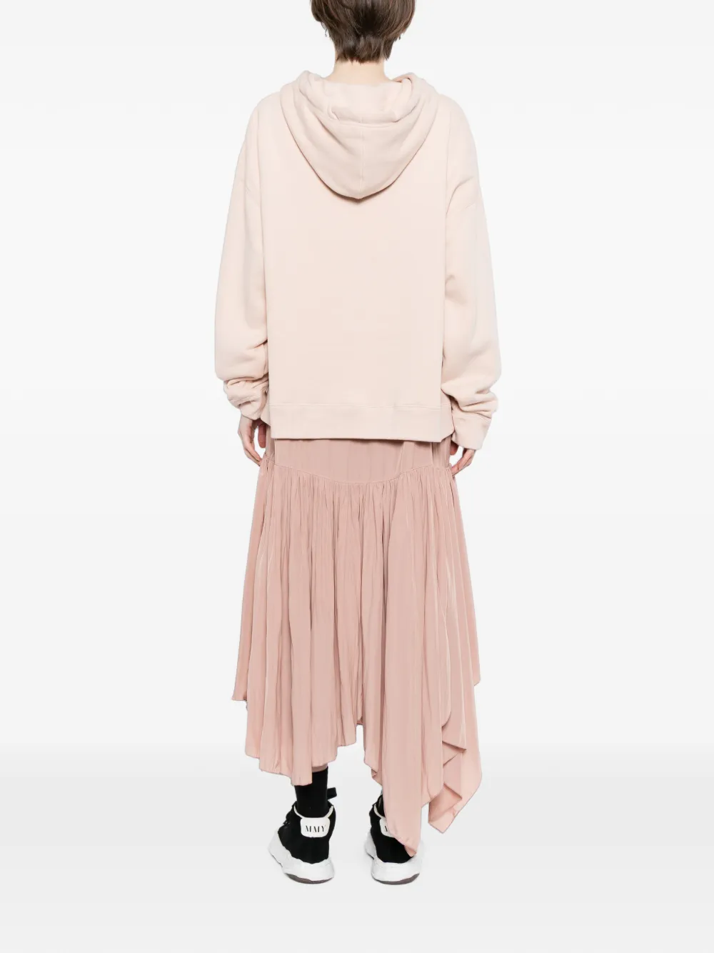 Maison MIHARA YASUHIRO Gelaagde asymmetrische jurk Roze