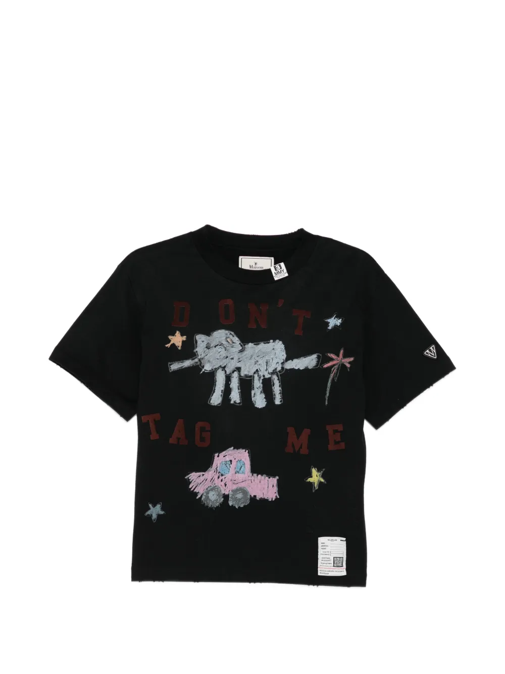 Maison MIHARA YASUHIRO T-shirt met grafische print Zwart