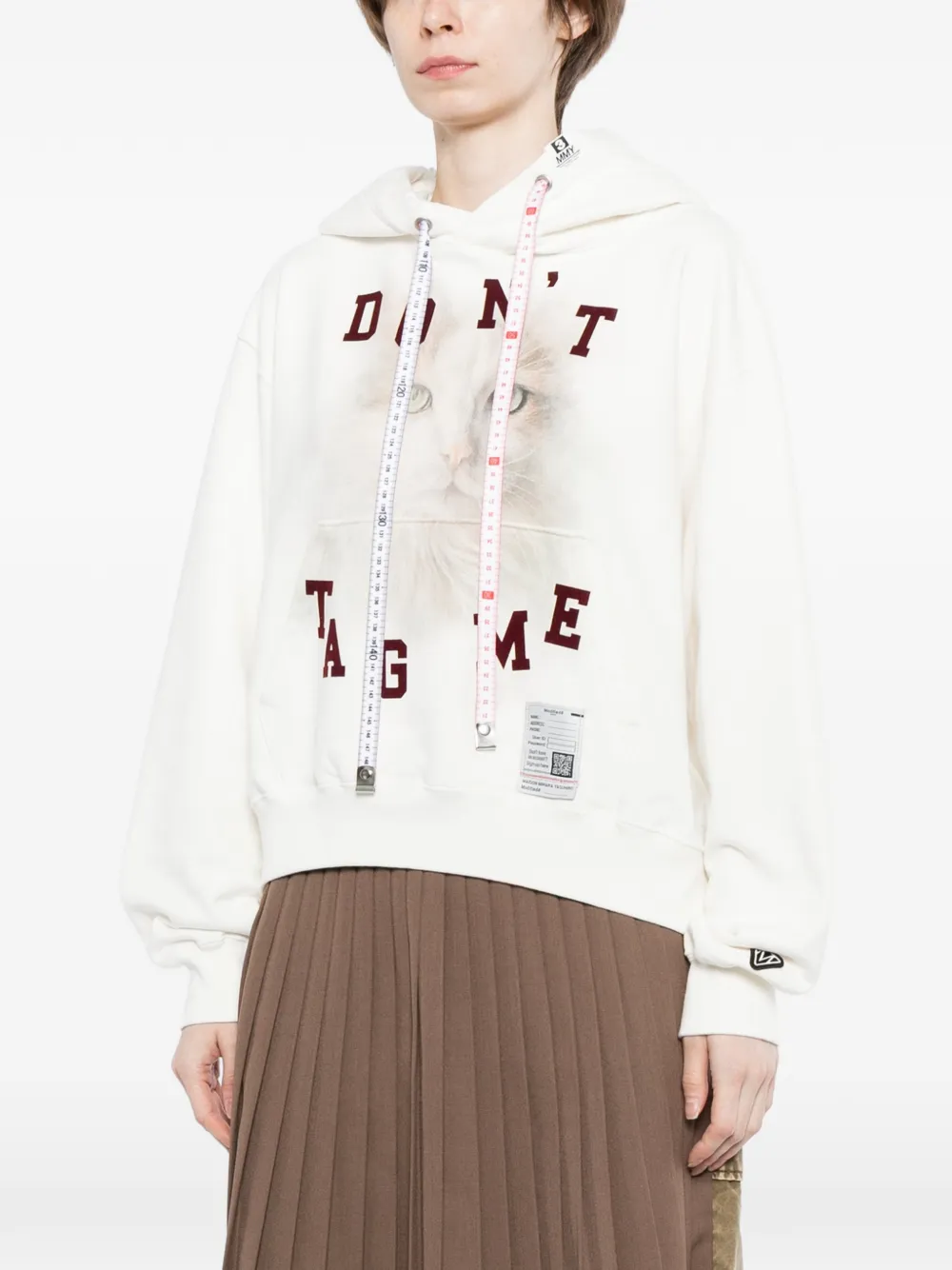 Maison MIHARA YASUHIRO Hoodie met print Wit