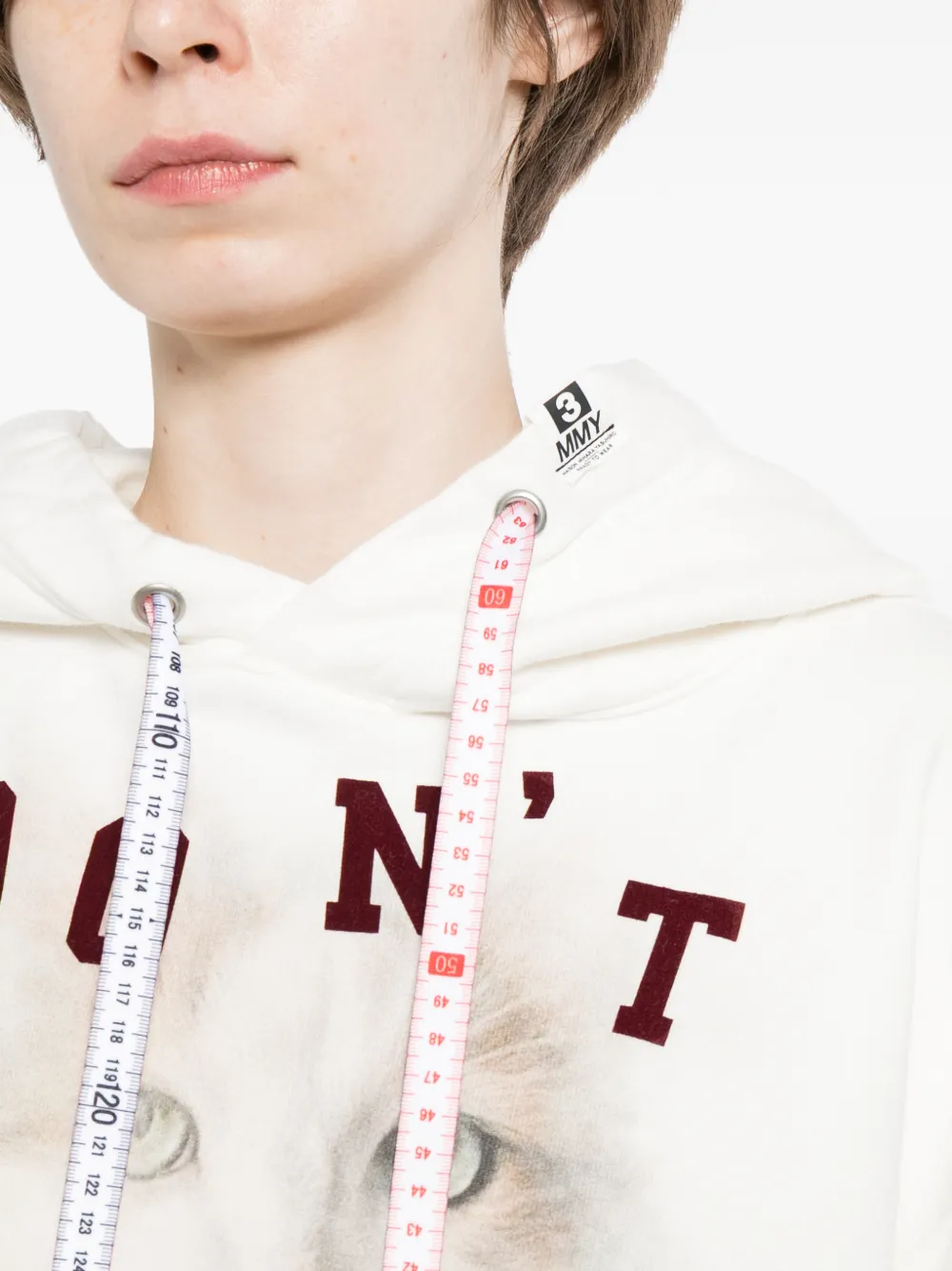 Maison MIHARA YASUHIRO Hoodie met print Wit