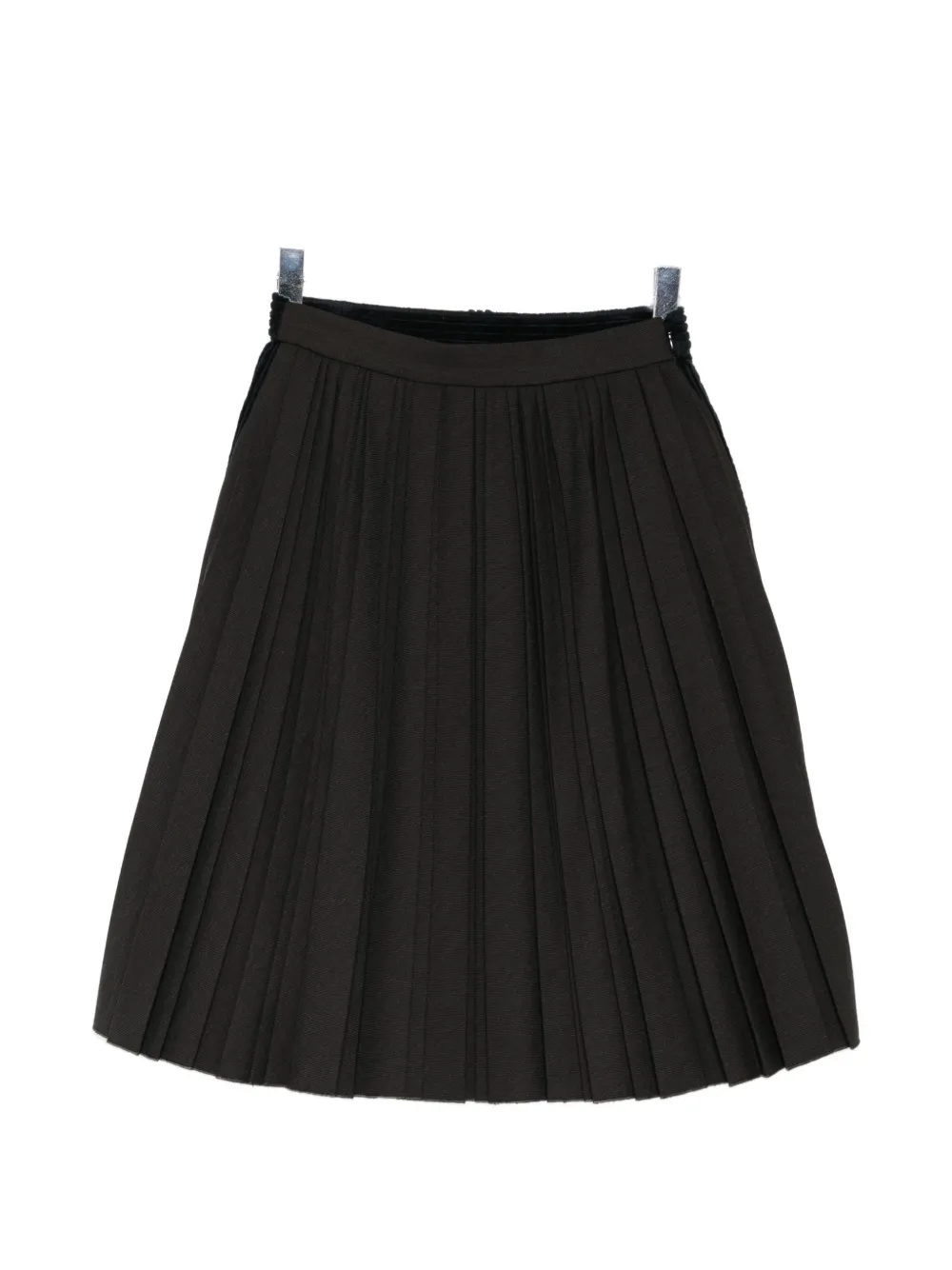 Maison MIHARA YASUHIRO pleated A-line skirt - Schwarz