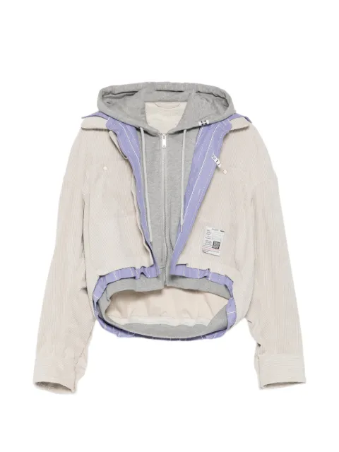 Maison MIHARA YASUHIRO chaqueta de pana a capas
