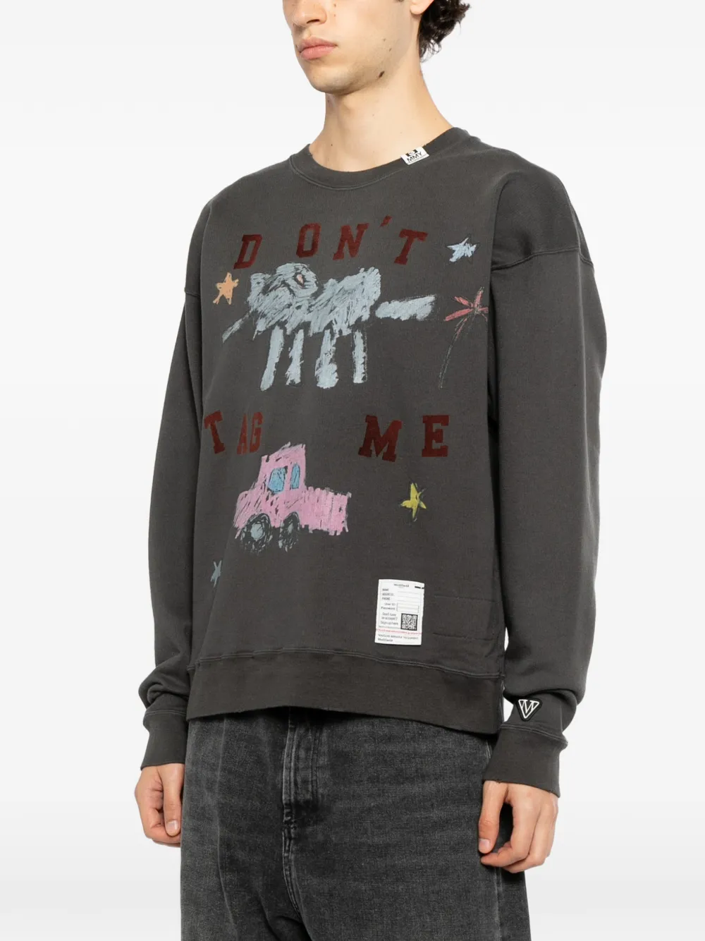 Maison MIHARA YASUHIRO Sweater met print Grijs