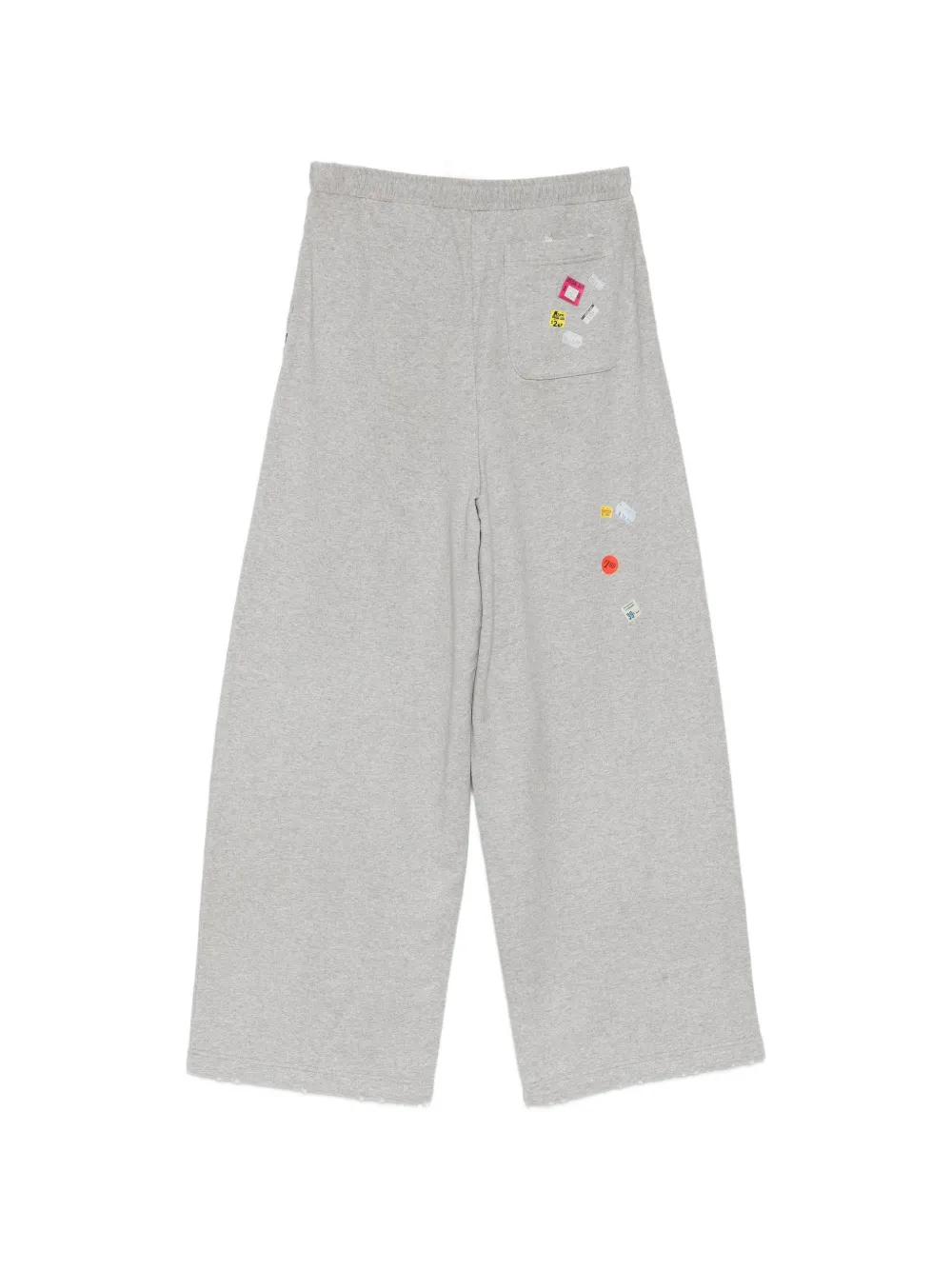 Maison MIHARA YASUHIRO Trainingsbroek met zebraprint Grijs