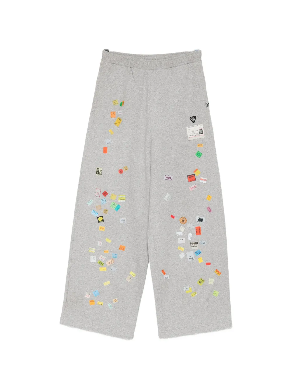 Maison MIHARA YASUHIRO sticker-print track pants - Grau