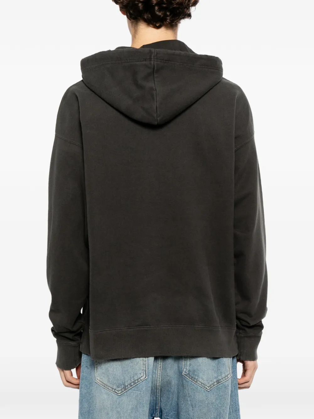 Maison MIHARA YASUHIRO Hoodie met trekkoord en bandmaat Grijs