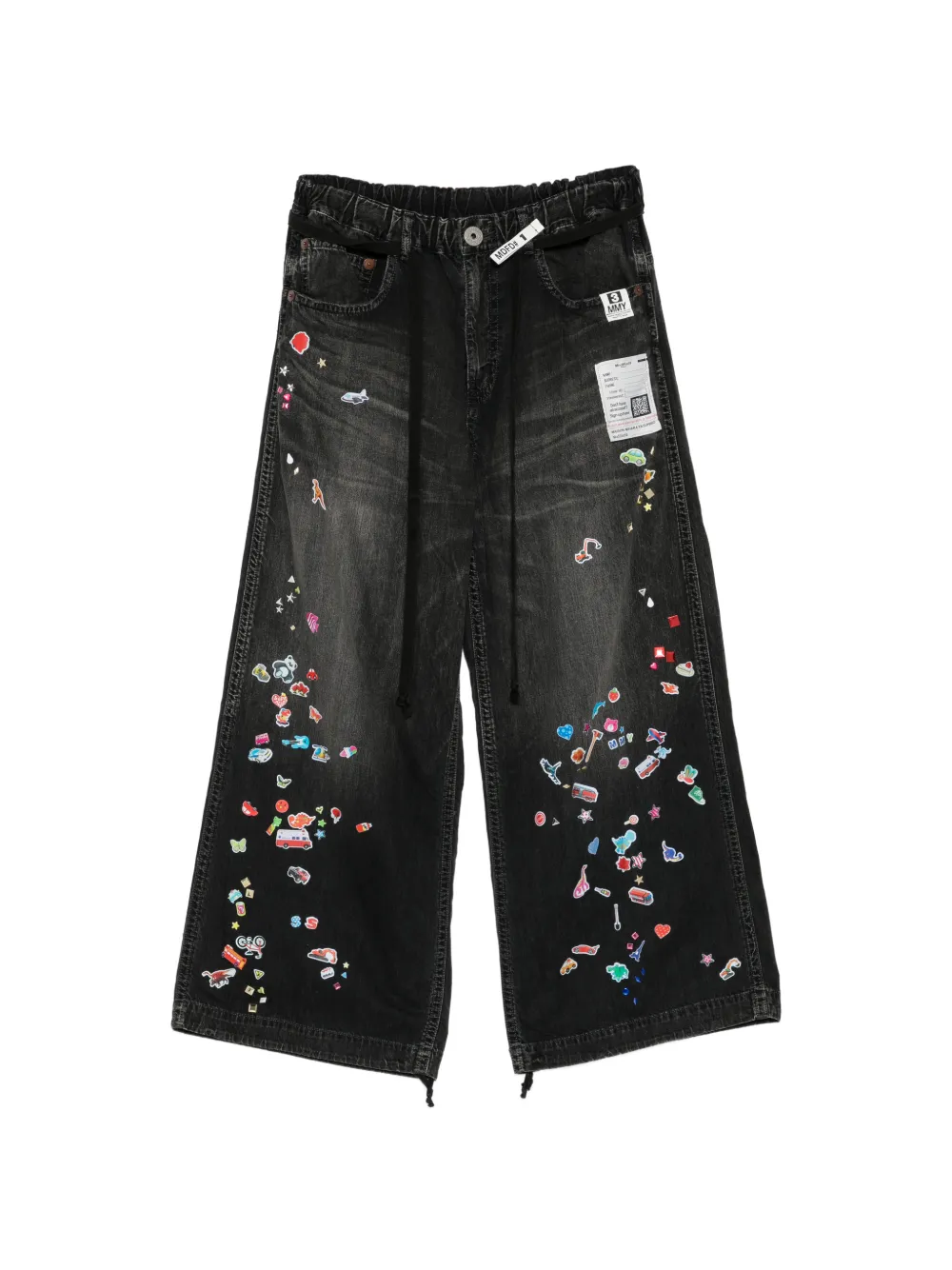 Maison MIHARA YASUHIRO patch-embellished jeans - Nero