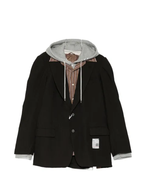 Maison MIHARA YASUHIRO layered-panel single-breasted blazer