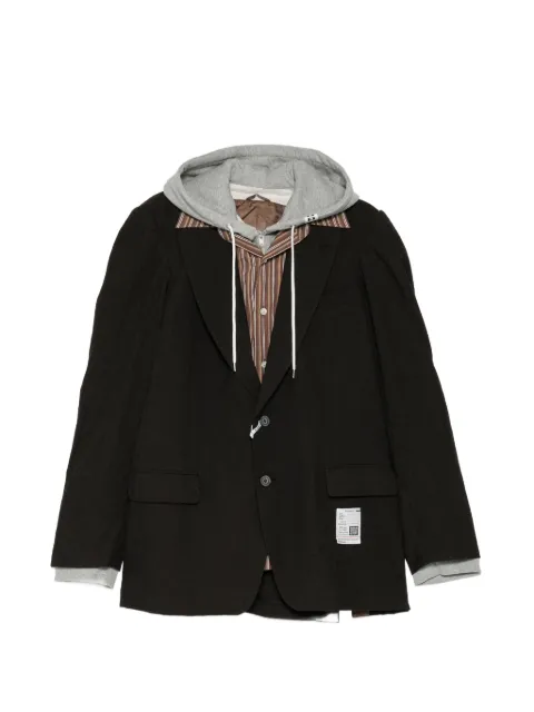Maison MIHARA YASUHIRO layered-panel single-breasted blazer