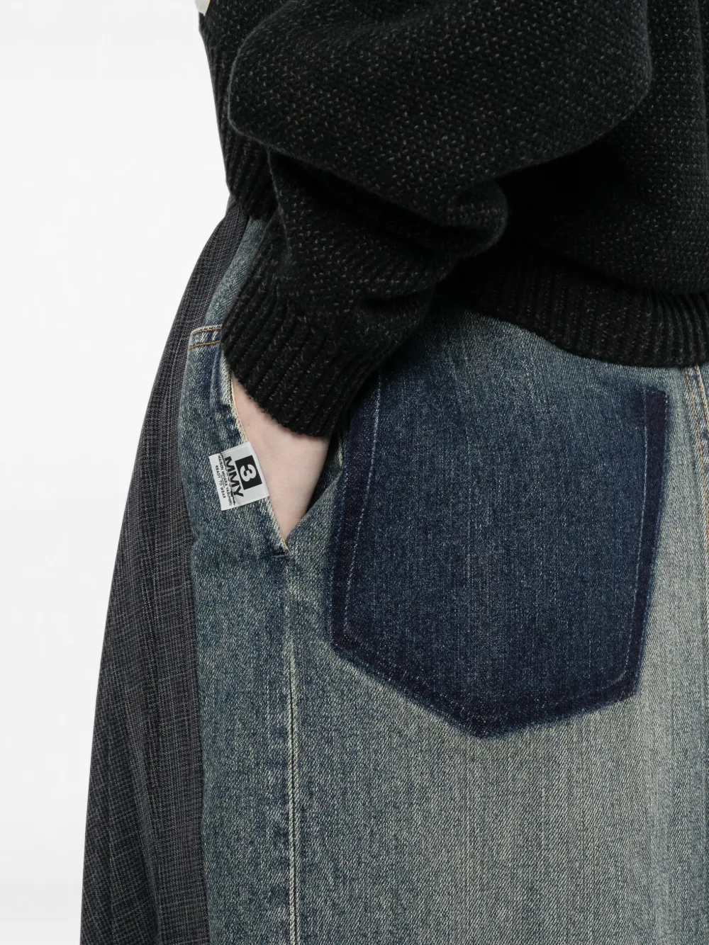 Maison MIHARA YASUHIRO Maxi-plooirok Grijs