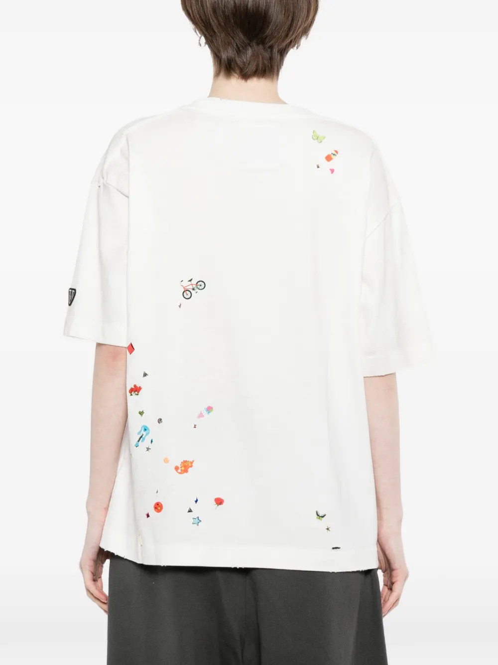 Maison MIHARA YASUHIRO T-shirt met grafische print Wit