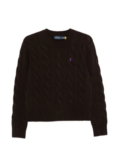 Polo Ralph Lauren cable-knit embroidered-logo sweater