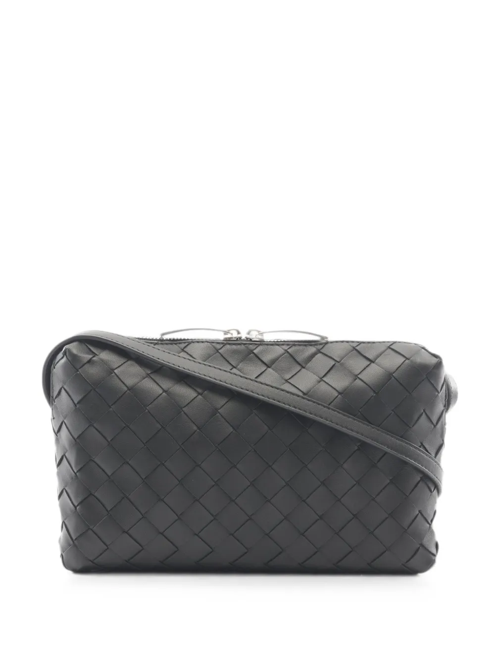 Bottega Veneta Pre-Owned small Intrecciato shoulder bag - Nero