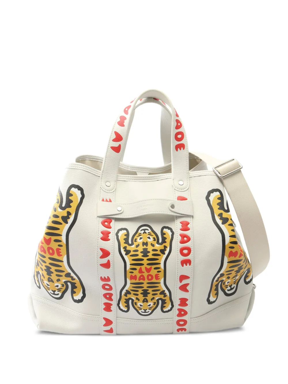 Louis Vuitton Pre-Owned x Nigo Tiger Journey tote bag - Bianco